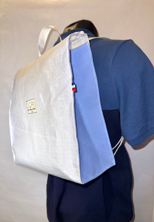 Sac à dos - Blanc et Bleu