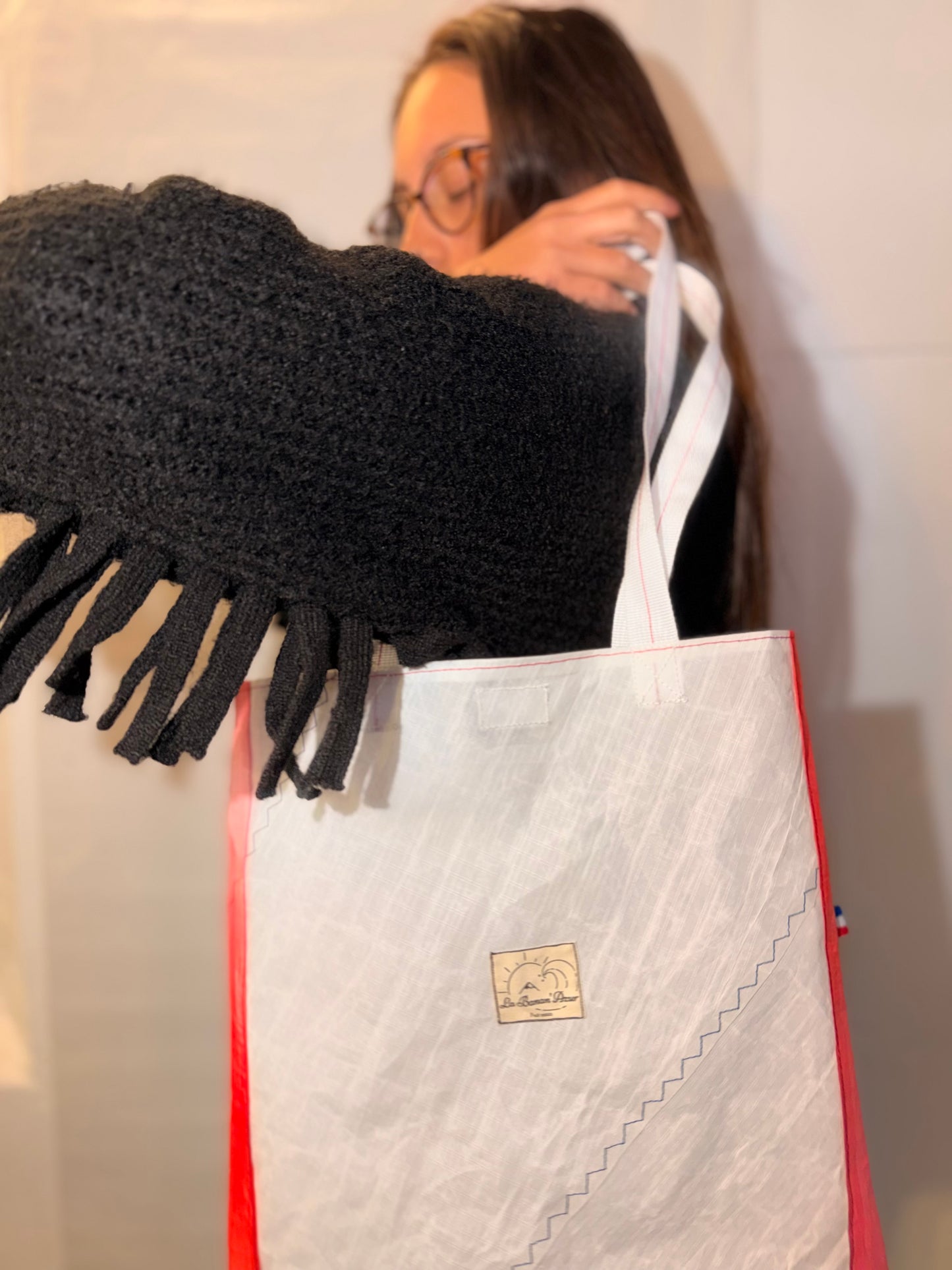 Tote Bag rouge et blanc